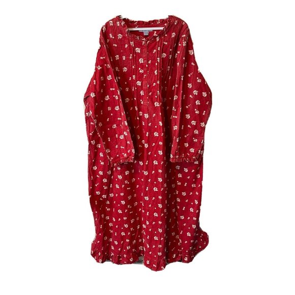 Vintage | Intimates & Sleepwear | Vintage Country Floral Faded Flannel ...